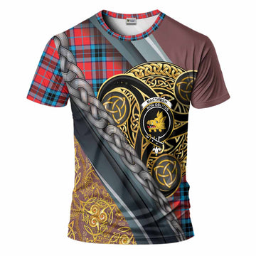 MacTavish (McTavish) Tartan Crest T-Shirt Scottish Triskele Celtic