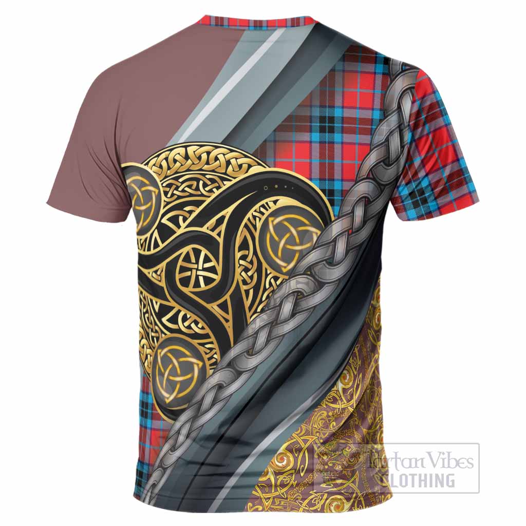 MacTavish (McTavish) Tartan Crest T-Shirt Scottish Triskele Celtic