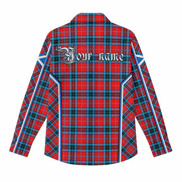 MacTavish (McTavish) Tartan Crest Women Casual Shirt Scotland Coat of Arm Flag Style