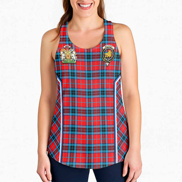 MacTavish (McTavish) Tartan Crest Women Racerback Tanks Scotland Coat of Arm Flag Style - Tartan Vibes Clothing