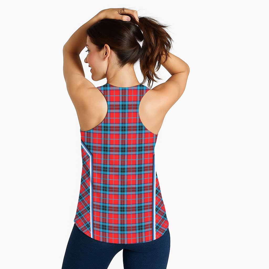 MacTavish (McTavish) Tartan Crest Women Racerback Tanks Scotland Coat of Arm Flag Style - Tartan Vibes Clothing