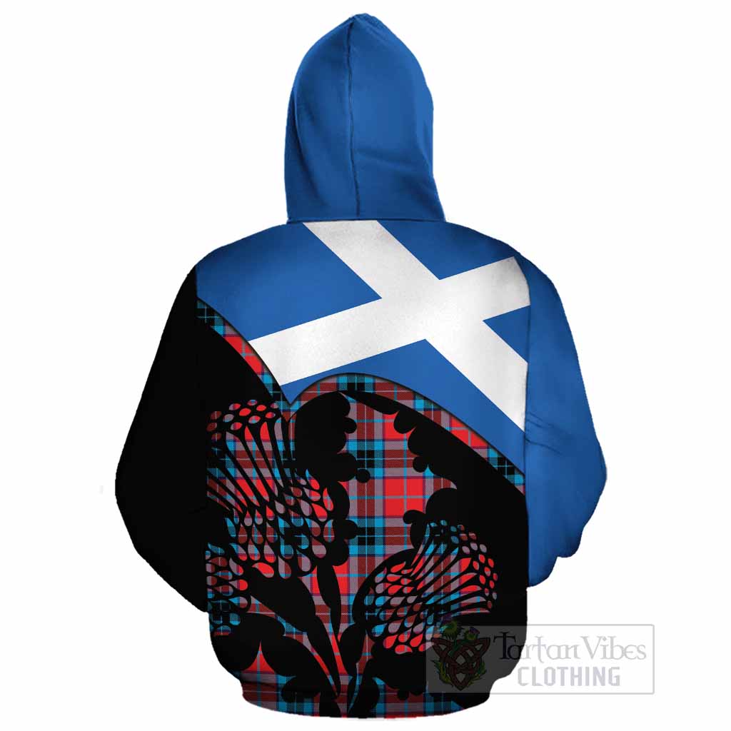 MacTavish (McTavish) Tartan Family Crest Cotton Hoodie Scotland Thistle Floral Flag Style