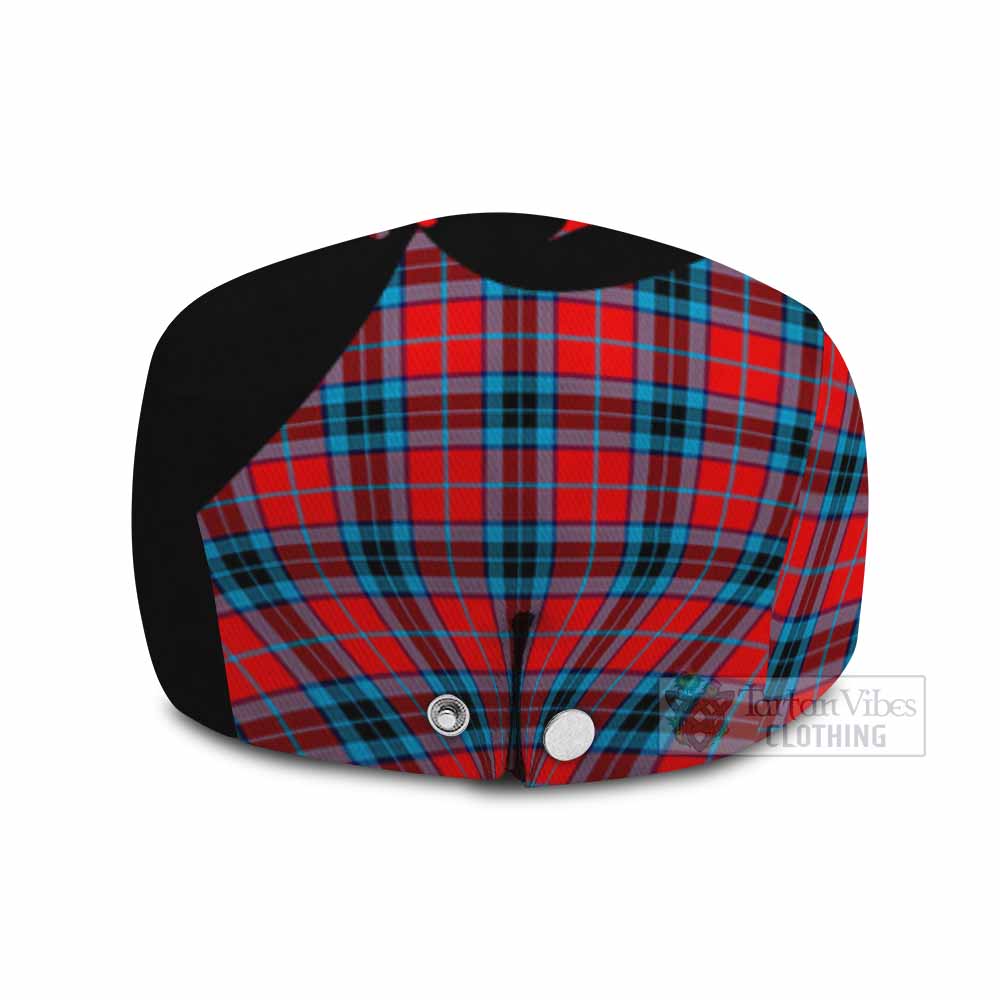 MacTavish (McTavish) Tartan Family Crest Flat Cap, Jeff Cap Scotland Thistle Floral