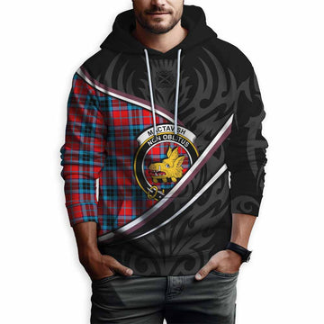 MacTavish (McTavish) Tartan Family Crest Hoodie Celtic Scottish Thistle Floral