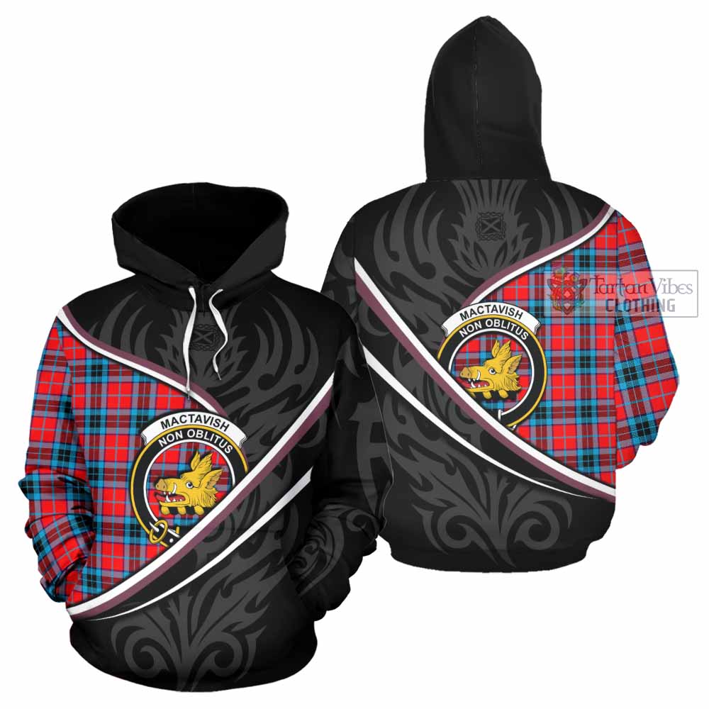 MacTavish (McTavish) Tartan Family Crest Hoodie Celtic Scottish Thistle Floral - Tartan Vibes Clothing