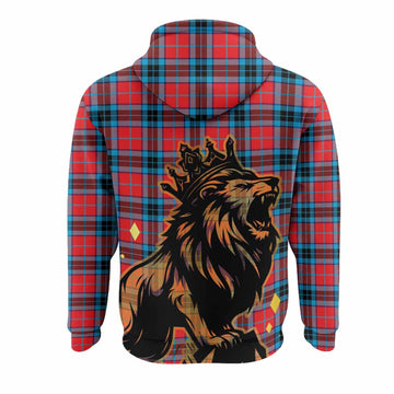 MacTavish (McTavish) Tartan Family Crest Hoodie Crowned Lion Roaring