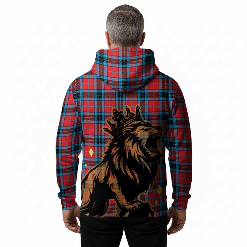 MacTavish (McTavish) Tartan Family Crest Hoodie Crowned Lion Roaring