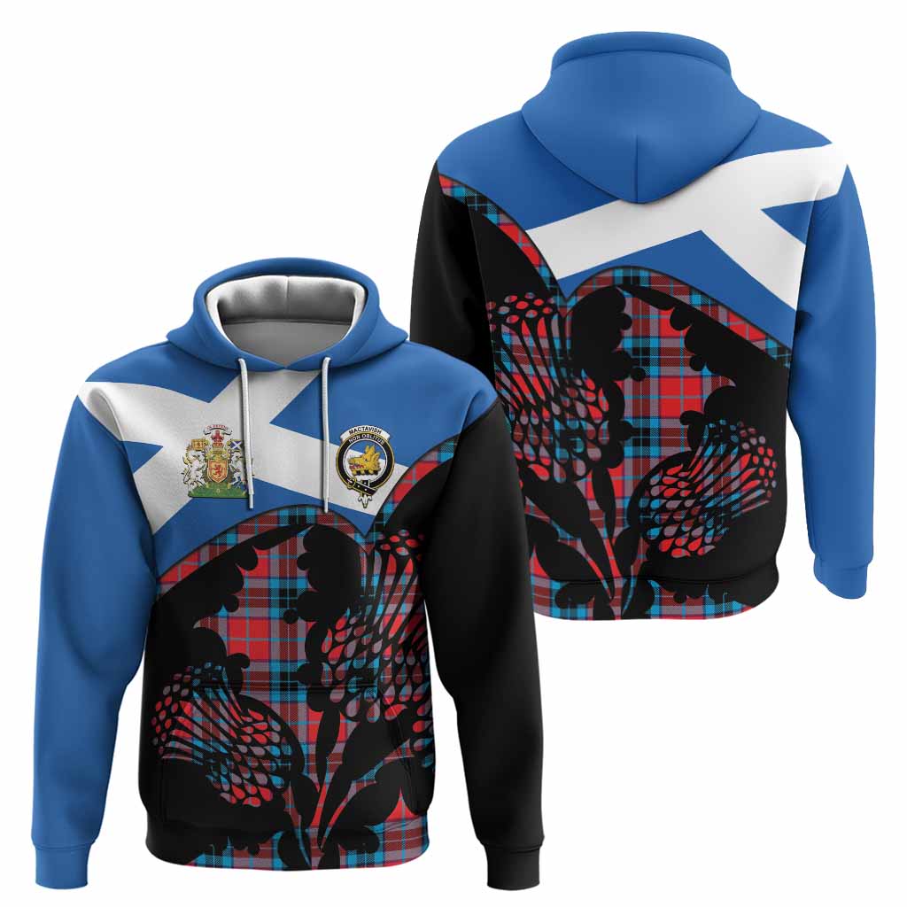 MacTavish (McTavish) Tartan Family Crest Hoodie Scotland Thistle Floral Flag Style
