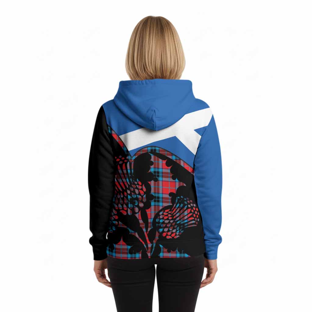 MacTavish (McTavish) Tartan Family Crest Hoodie Scotland Thistle Floral Flag Style