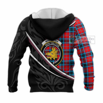 MacTavish (McTavish) Tartan Family Crest Knitted Hoodie Celtic Scottish Thistle Floral