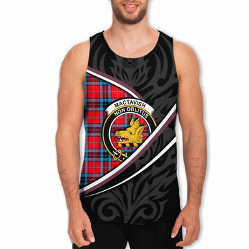MacTavish (McTavish) Tartan Family Crest Men Tank Top Celtic Scottish Thistle Floral