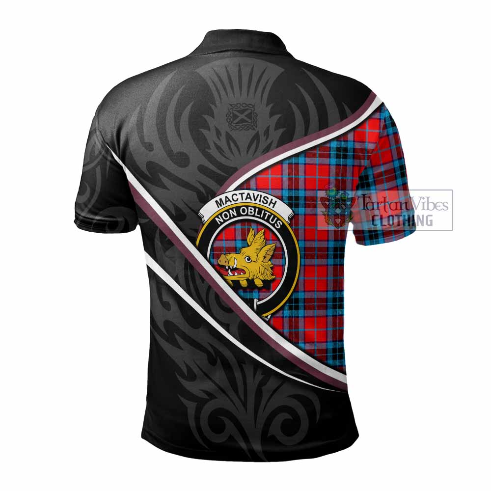 MacTavish (McTavish) Tartan Family Crest Polo Shirt Celtic Scottish Thistle Floral - Tartan Vibes Clothing