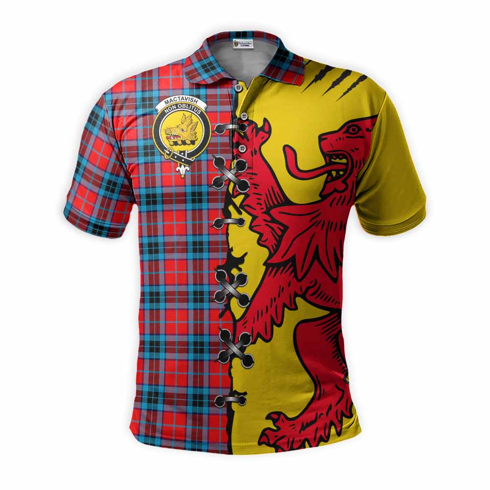 MacTavish (McTavish) Tartan Family Crest Polo Shirt Lion Rampant Honor - Tartan Vibes Clothing