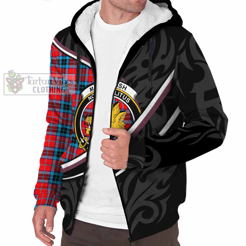 MacTavish (McTavish) Tartan Family Crest Sherpa Hoodie Celtic Scottish Thistle Floral - Tartan Vibes Clothing