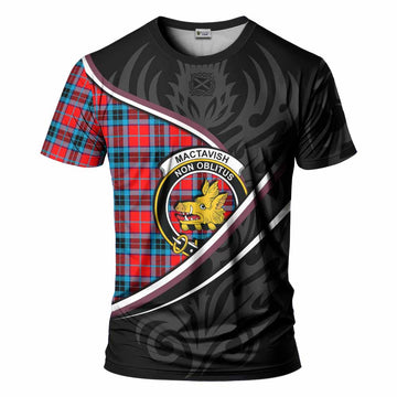 MacTavish (McTavish) Tartan Family Crest T-shirt Celtic Scottish Thistle Floral - Tartan Vibes Clothing