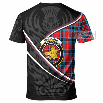 MacTavish (McTavish) Tartan Family Crest T-shirt Celtic Scottish Thistle Floral - Tartan Vibes Clothing