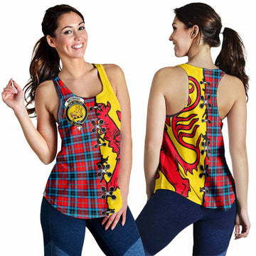 MacTavish (McTavish) Tartan Family Crest Women Racerback Tanks Lion Rampant Honor - Tartan Vibes Clothing