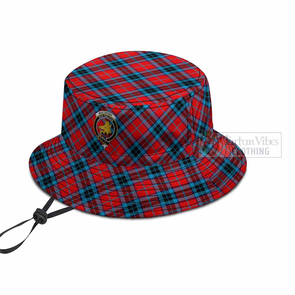 MacTavish (McTavish) Tartan Fishing Hat with Family Crest