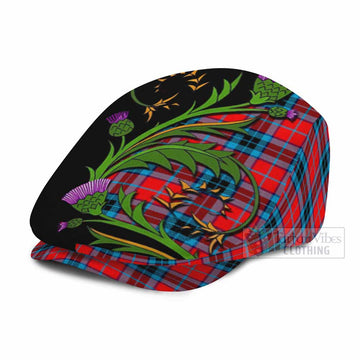 MacTavish (McTavish) Tartan Flat Cap, Jeff Cap Scottish Thistle Pride Heritage Art