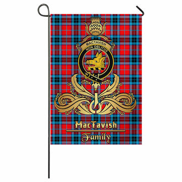 MacTavish (McTavish) Tartan Garden Flag with Highland Thistle Cherish Family Crest Style - Tartan Vibes Clothing