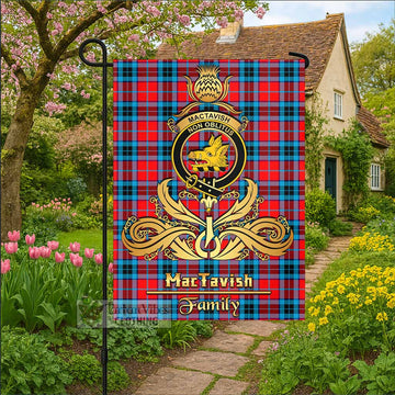 MacTavish (McTavish) Tartan Garden Flag with Highland Thistle Cherish Family Crest Style - Tartan Vibes Clothing