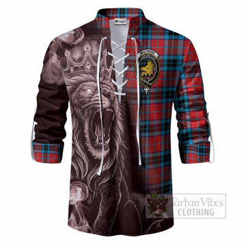 MacTavish (McTavish) Tartan Ghillie Shirt Roaring Lion Heritage