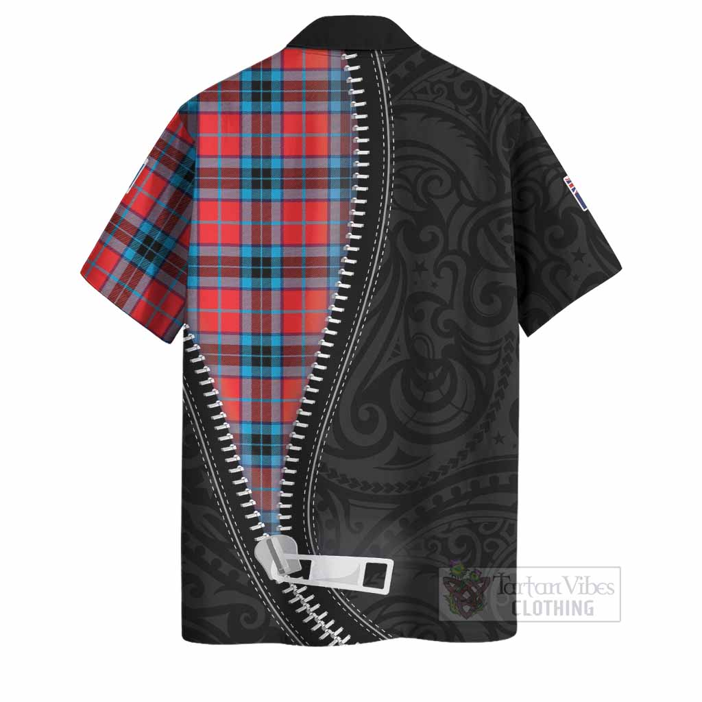 MacTavish (McTavish) Tartan Hawaiian Shirt New Zealand Pattern Unique Zipper Stylized