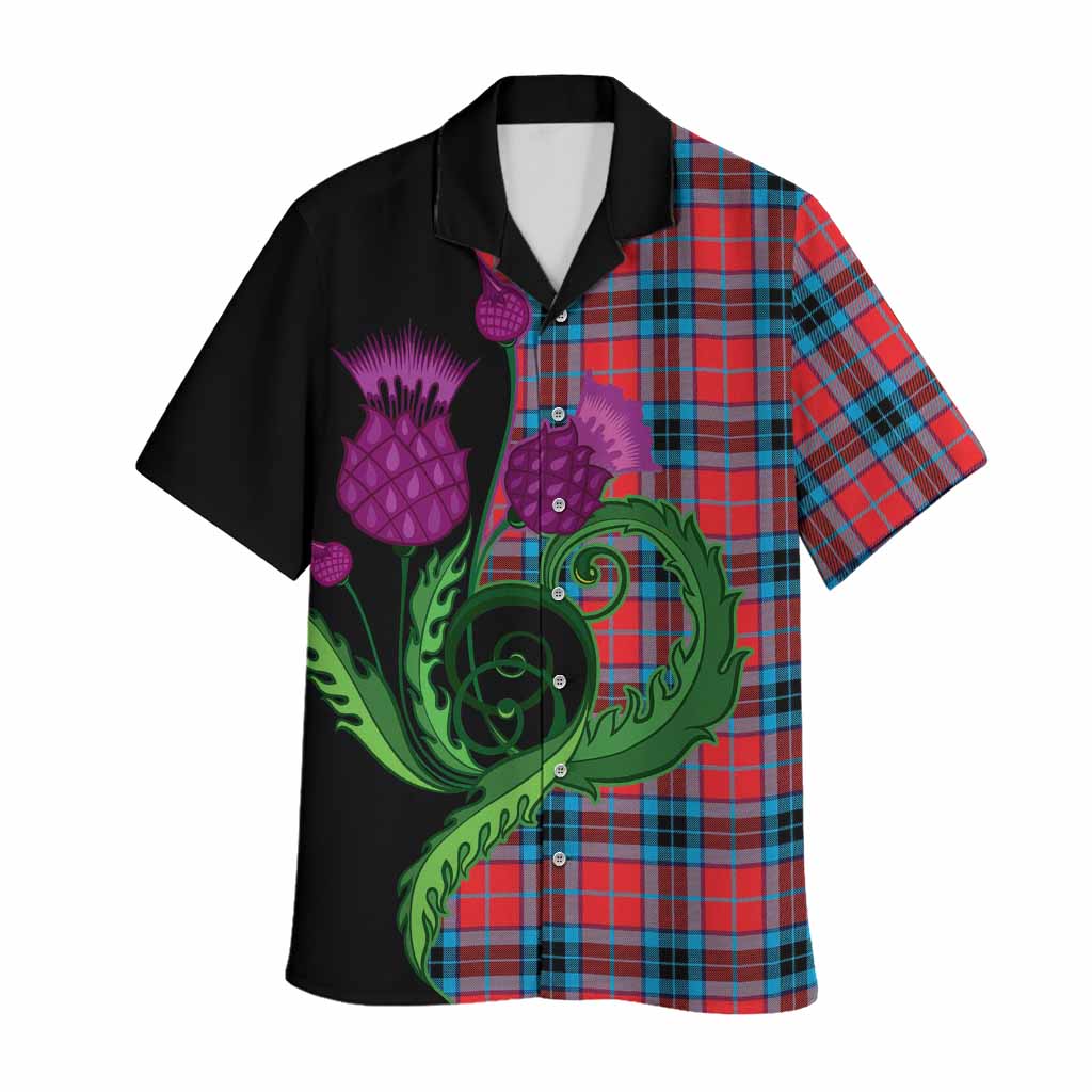 MacTavish (McTavish) Tartan Hawaiian Shirt Traditional Scottish Thistle