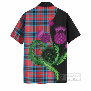 MacTavish (McTavish) Tartan Hawaiian Shirt Traditional Scottish Thistle