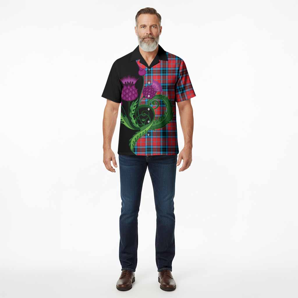 MacTavish (McTavish) Tartan Hawaiian Shirt Traditional Scottish Thistle
