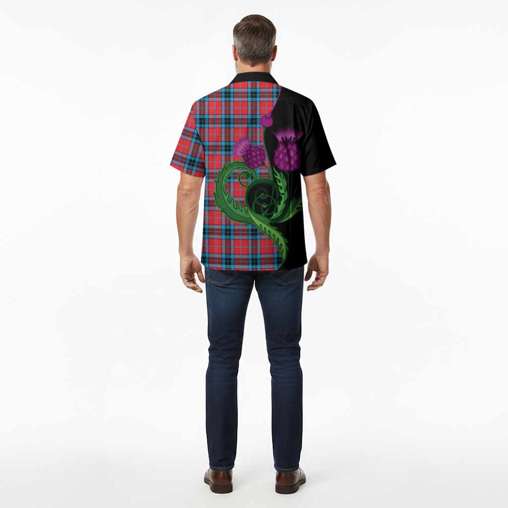 MacTavish (McTavish) Tartan Hawaiian Shirt Traditional Scottish Thistle