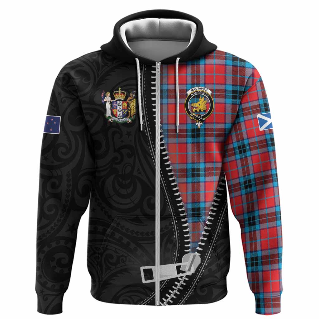 MacTavish (McTavish) Tartan Hoodie New Zealand Pattern Unique Zipper Stylized