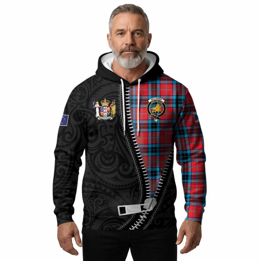 MacTavish (McTavish) Tartan Hoodie New Zealand Pattern Unique Zipper Stylized
