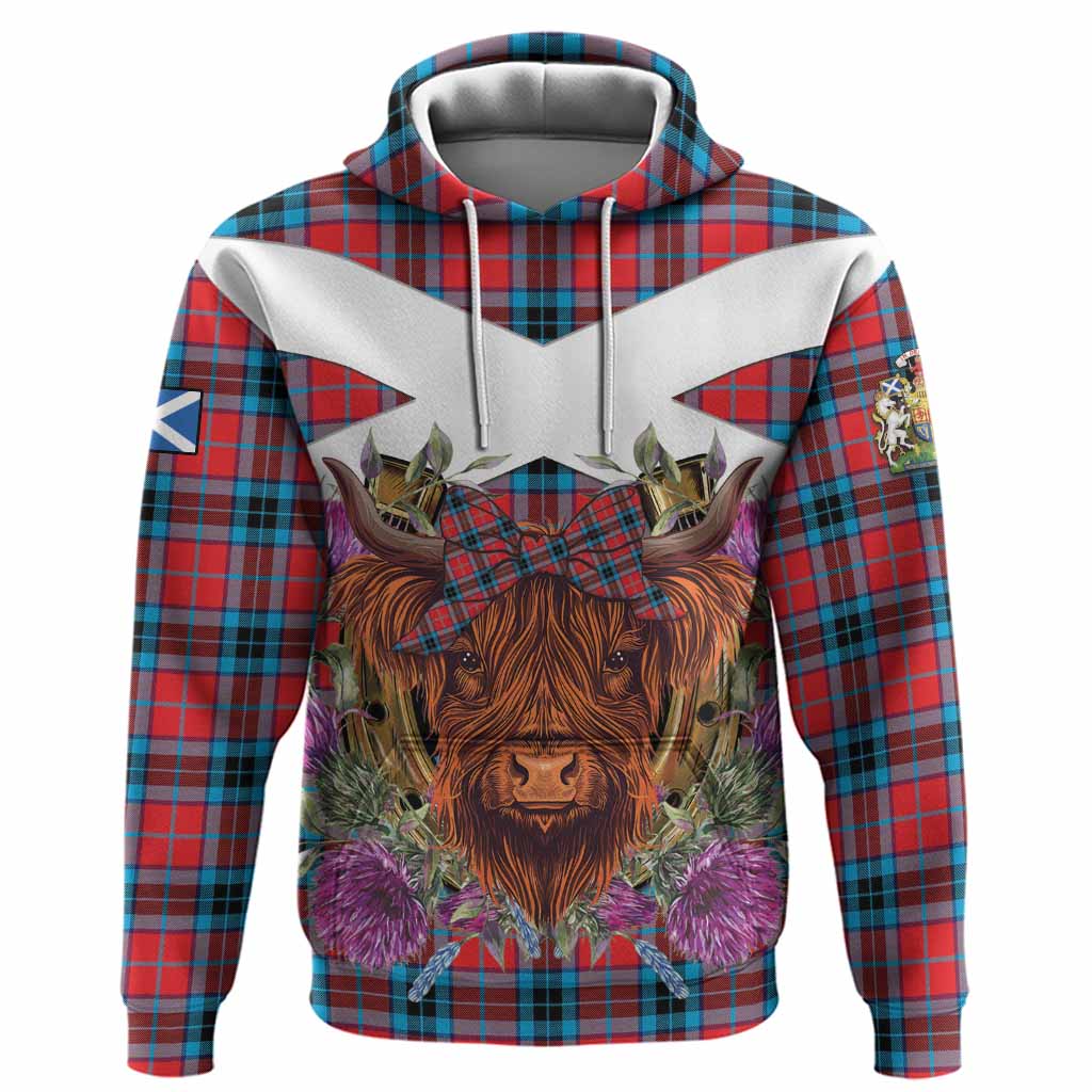 MacTavish (McTavish) Tartan Hoodie Scottish Thistle Heilan Coo