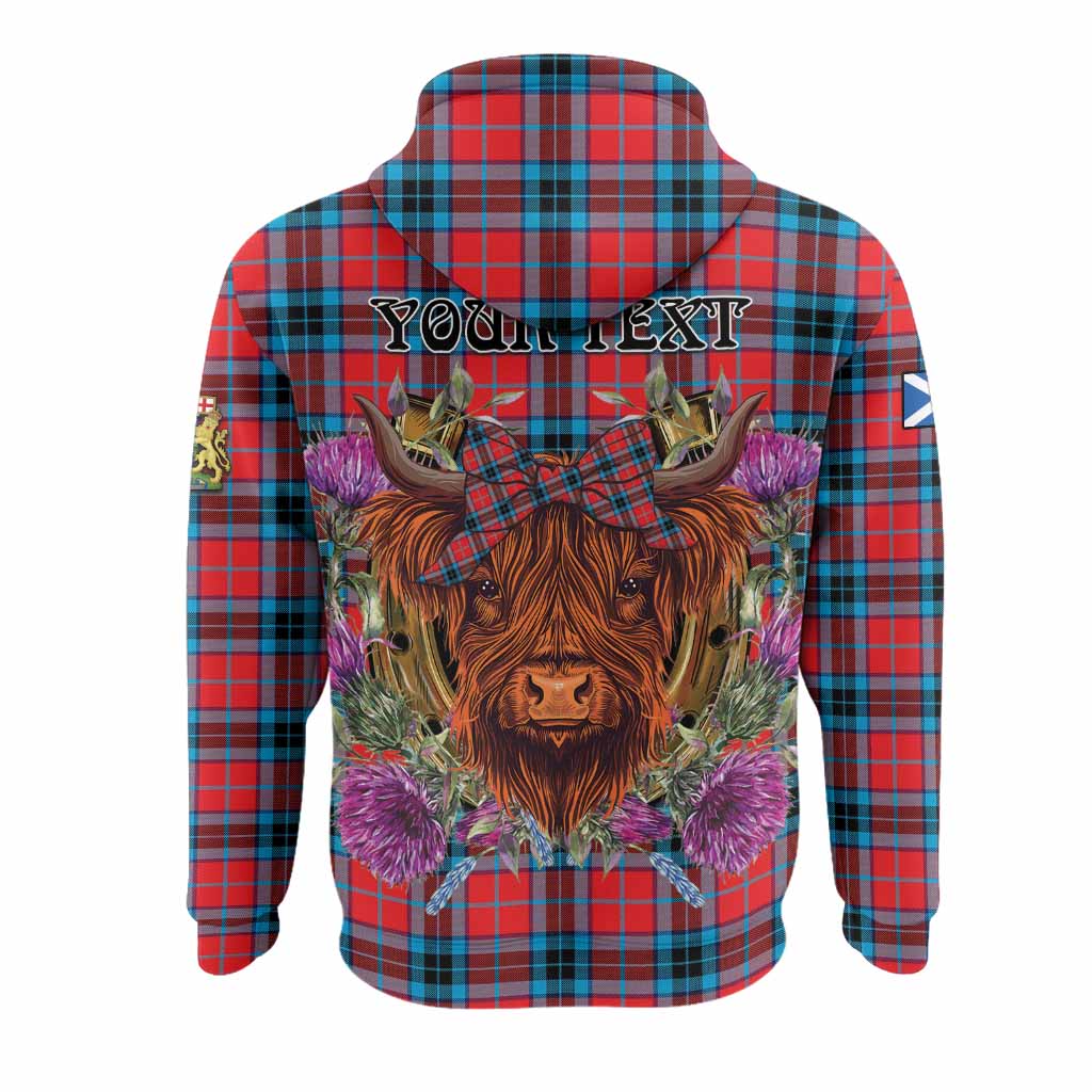 MacTavish (McTavish) Tartan Hoodie Scottish Thistle Heilan Coo