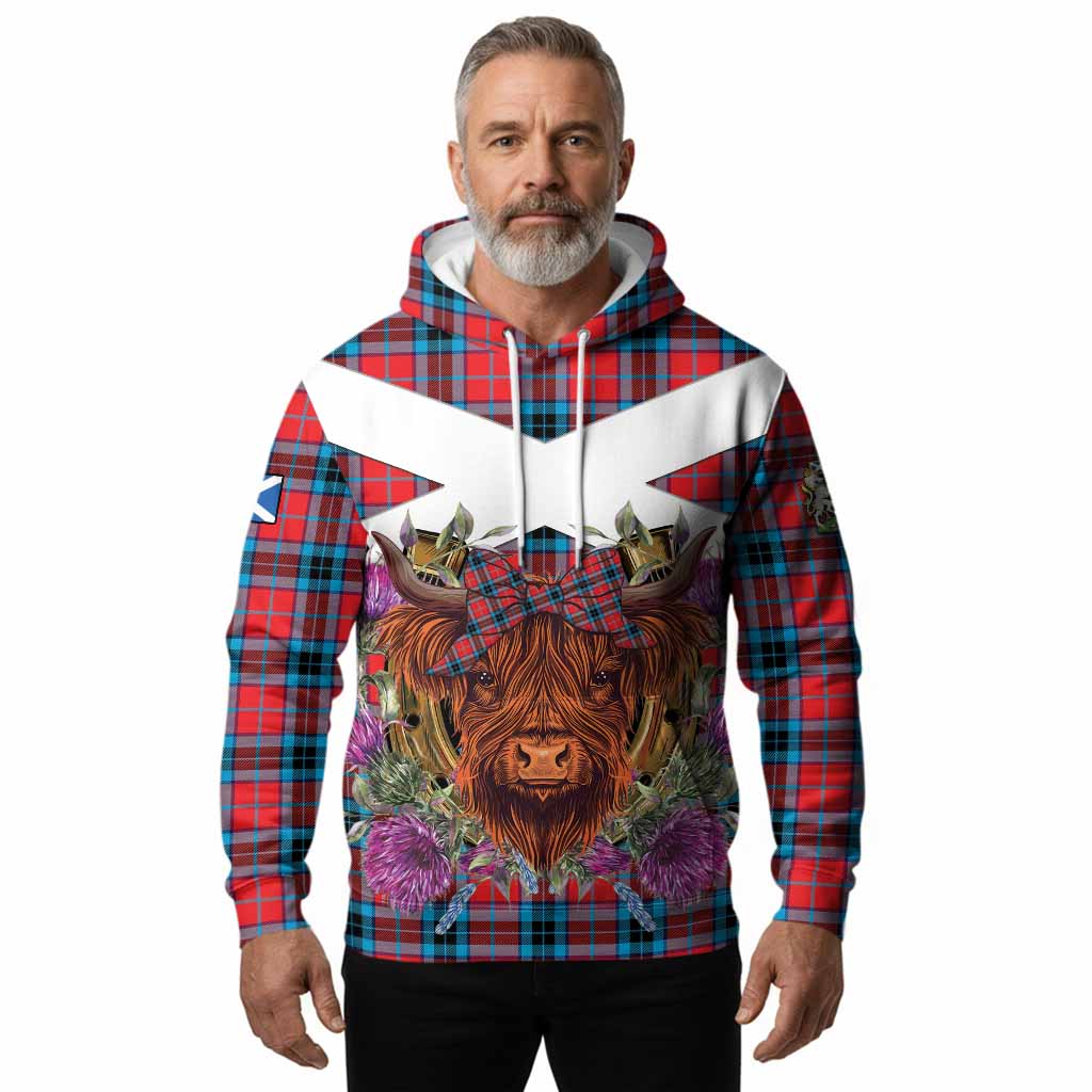 MacTavish (McTavish) Tartan Hoodie Scottish Thistle Heilan Coo