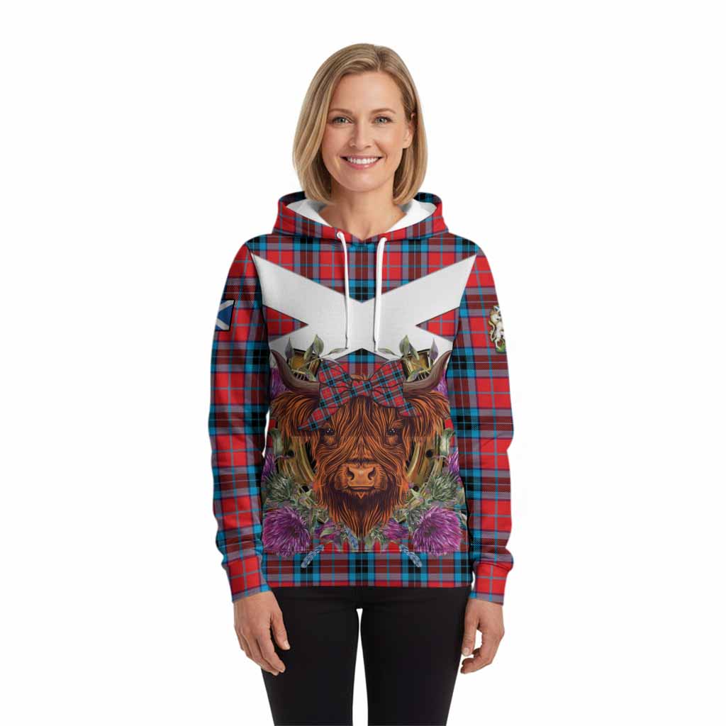 MacTavish (McTavish) Tartan Hoodie Scottish Thistle Heilan Coo