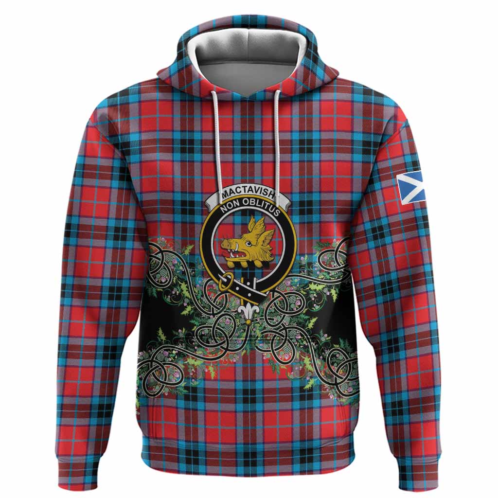 MacTavish (McTavish) Tartan Hoodie Thistle Scottish Spirit