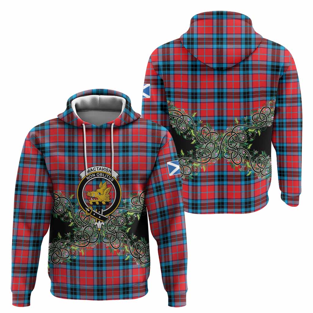 MacTavish (McTavish) Tartan Hoodie Thistle Scottish Spirit
