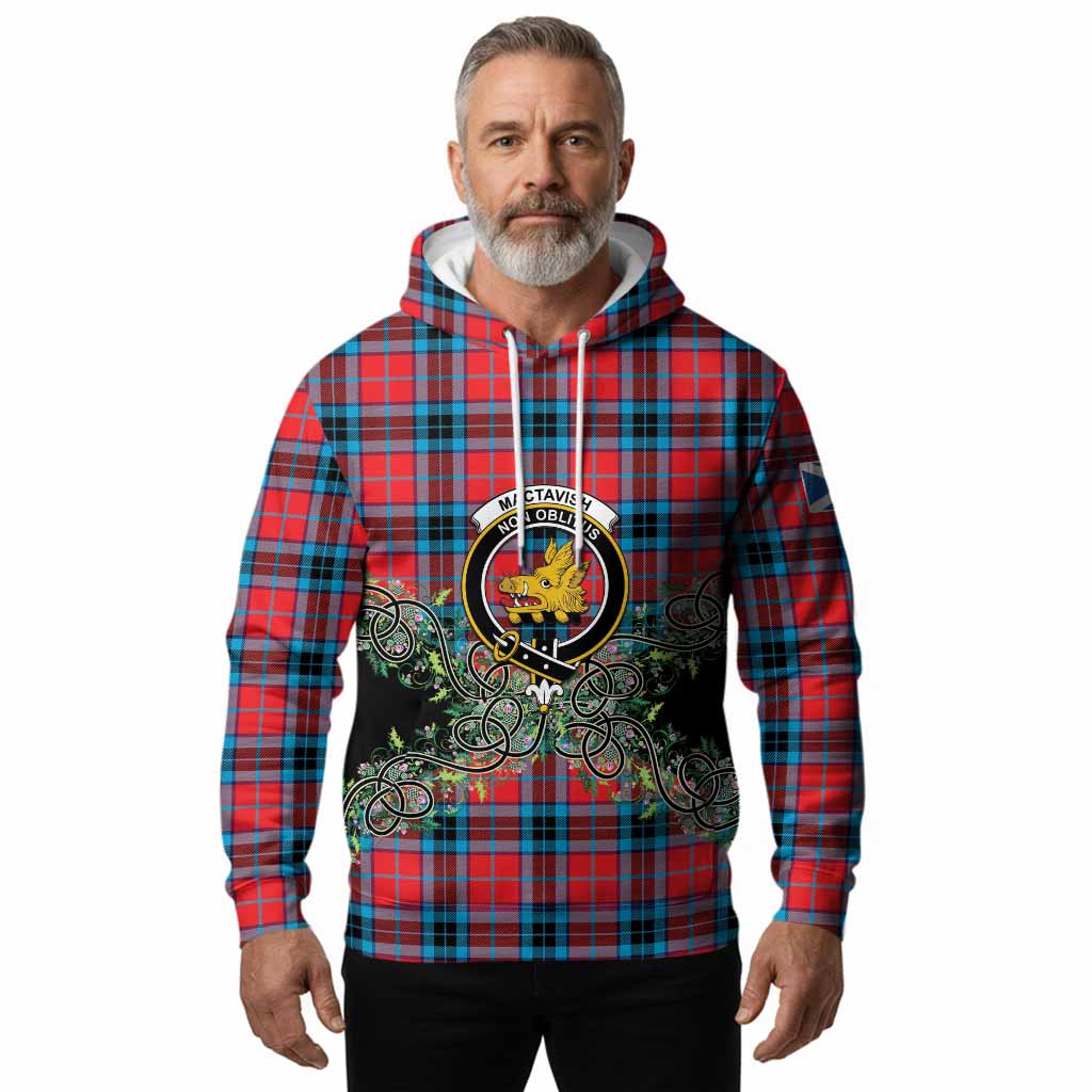 MacTavish (McTavish) Tartan Hoodie Thistle Scottish Spirit