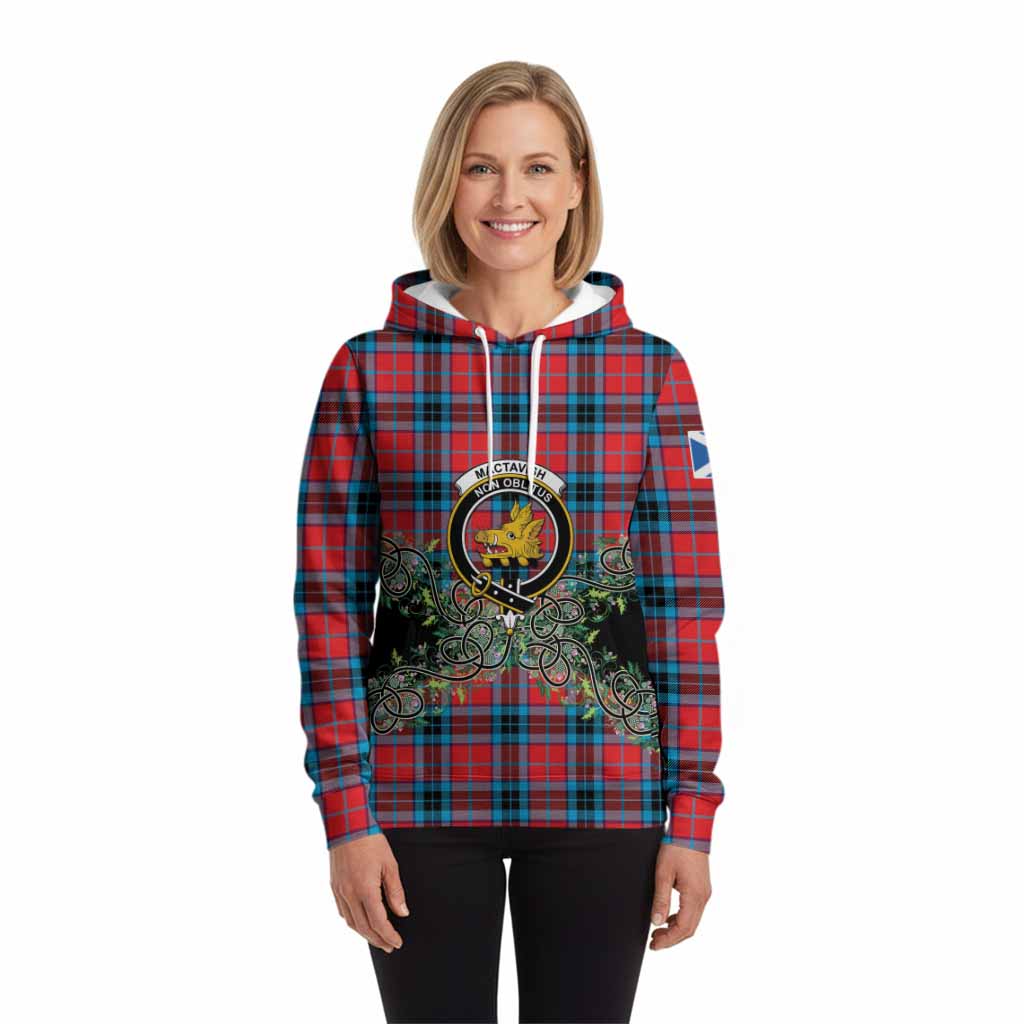 MacTavish (McTavish) Tartan Hoodie Thistle Scottish Spirit