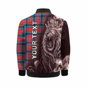 MacTavish (McTavish) Tartan Kid Bomber Jacket Roaring Lion Heritage
