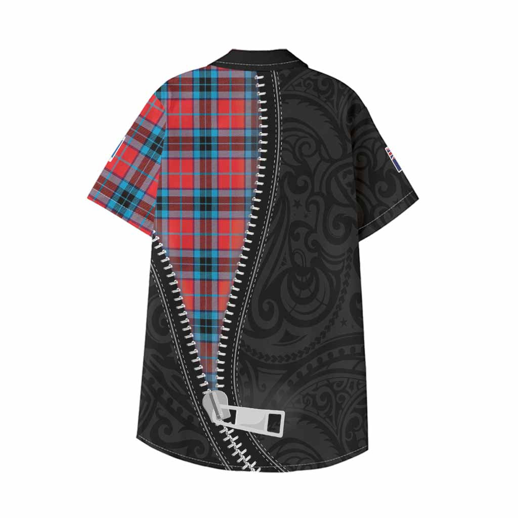 MacTavish (McTavish) Tartan Kid Hawaiian Shirt New Zealand Pattern Unique Zipper Stylized