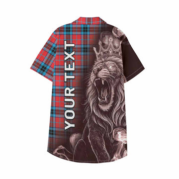 MacTavish (McTavish) Tartan Kid Hawaiian Shirt Roaring Lion Heritage