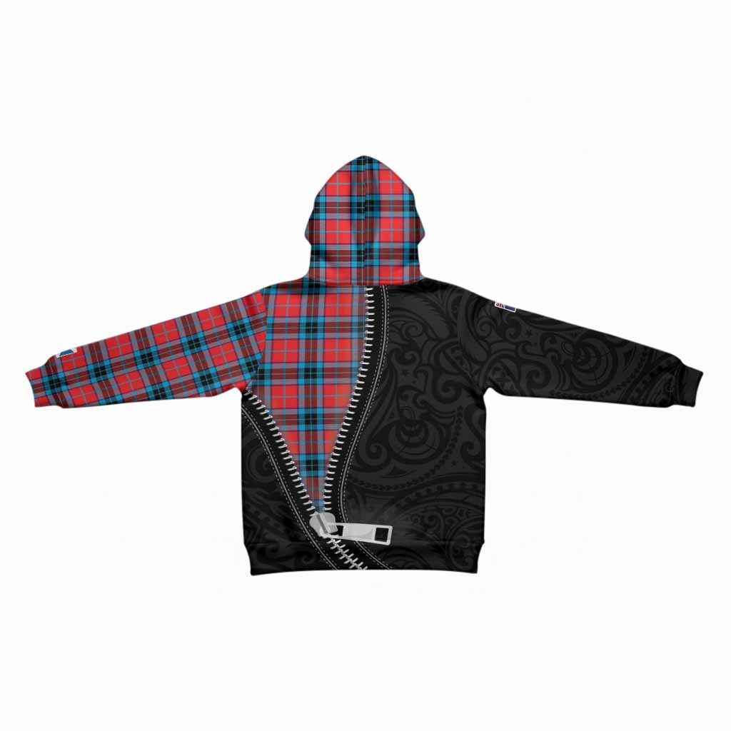 MacTavish (McTavish) Tartan Kid Hoodie New Zealand Pattern Unique Zipper Stylized