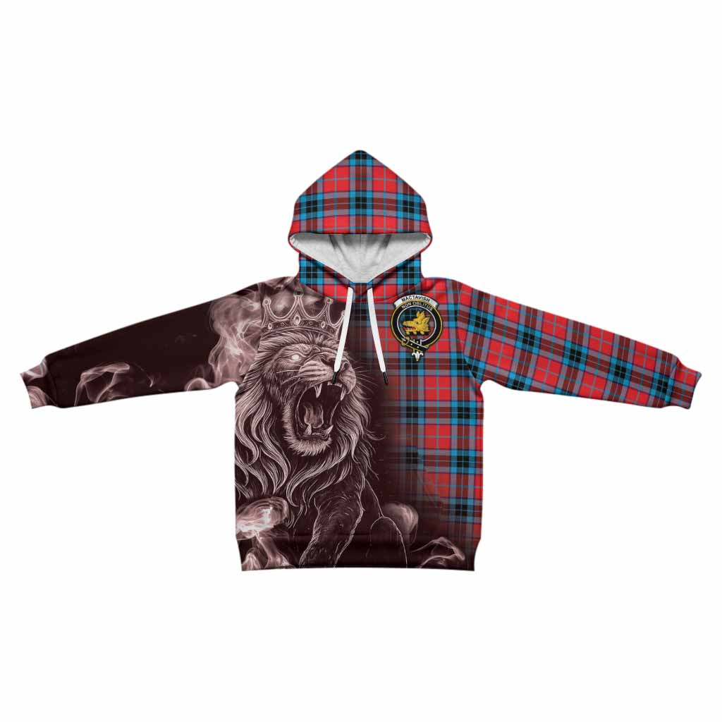 MacTavish (McTavish) Tartan Kid Hoodie Roaring Lion Heritage