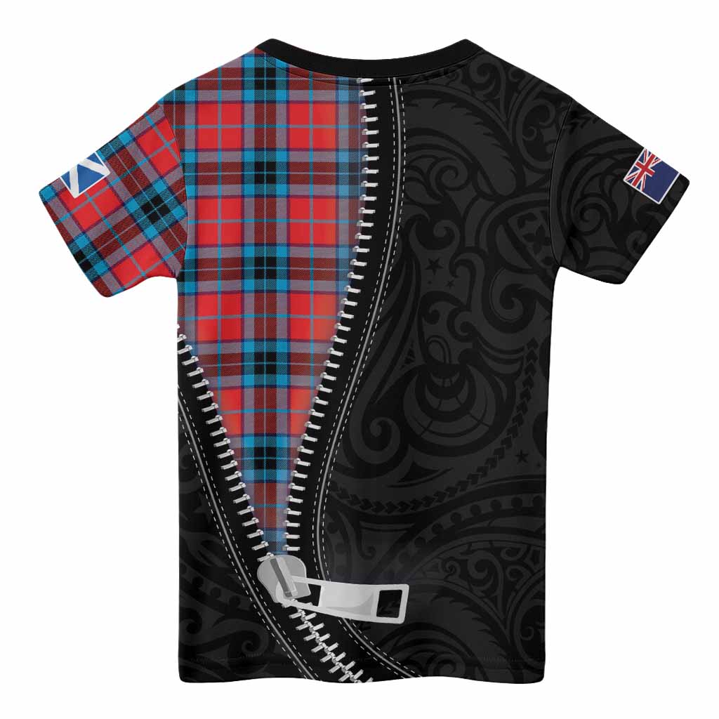 MacTavish (McTavish) Tartan Kid T-shirt New Zealand Pattern Unique Zipper Stylized