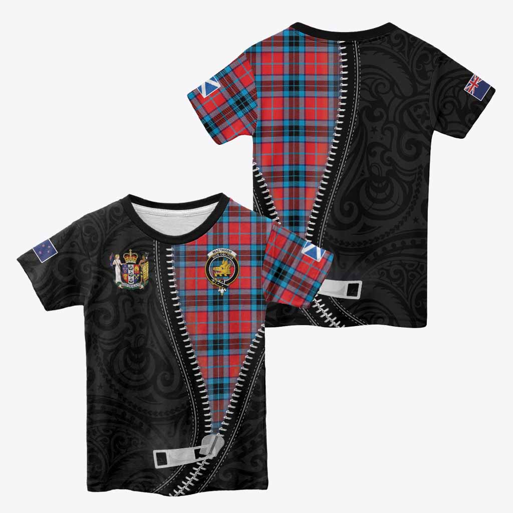 MacTavish (McTavish) Tartan Kid T-shirt New Zealand Pattern Unique Zipper Stylized