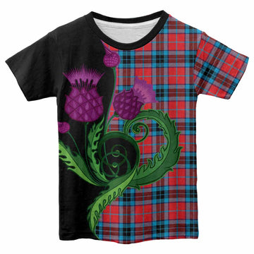 MacTavish (McTavish) Tartan Kid T-shirt Traditional Scottish Thistle