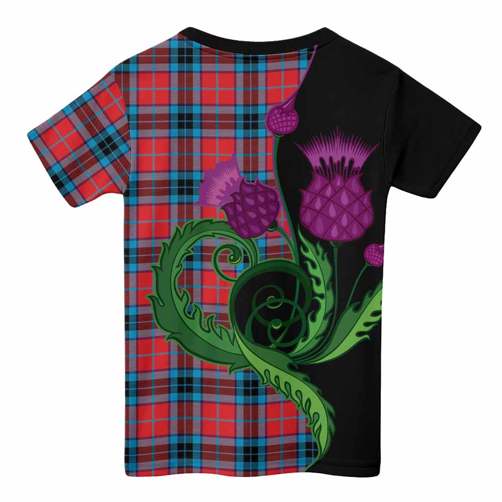 MacTavish (McTavish) Tartan Kid T-shirt Traditional Scottish Thistle